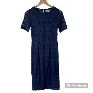 BCBGENERATION lace sheath column midi dress